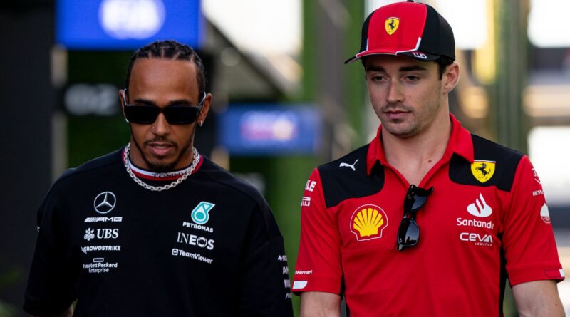 Charles Leclerc denies holding talks with Mercedes as Lewis Hamilton says speculation doesn't impact contract talks