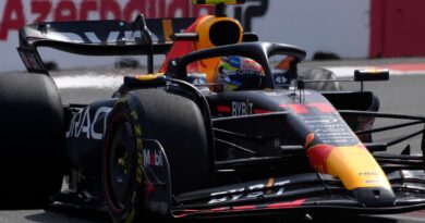 Azerbaijan GP: Sergio Perez beats Max Verstappen to victory in intense Red Bull contest