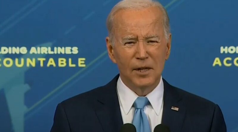 Biden talks about new proposed rules on the airline industry.