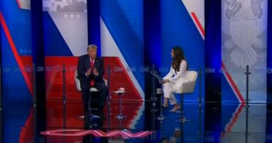 Trump talks to Kaitlin Collins at CNN Town Hall.