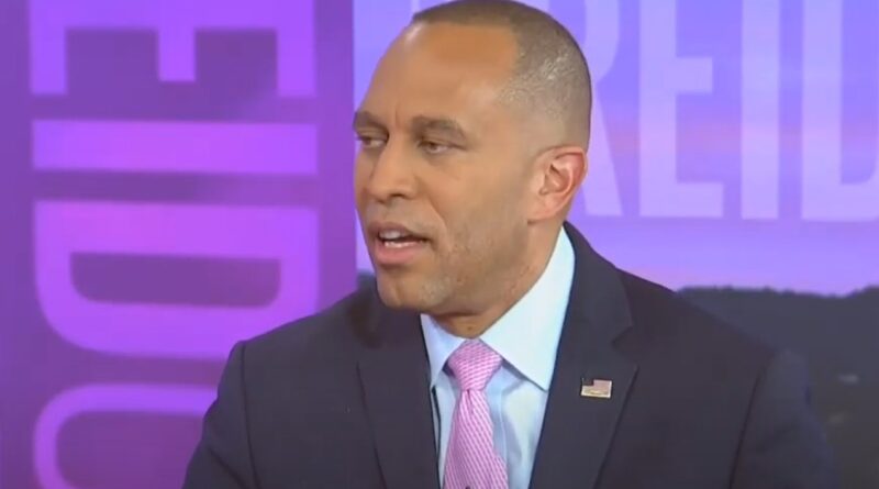 Hakeem Jeffries puts the heat on Republicans over George Santos expulsion vote.