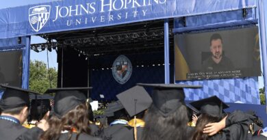 Zelensky is surprise speaker at Johns Hopkins commencement ceremony