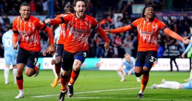 Tom Lockyer scored Luton's second goal of the night before half-time