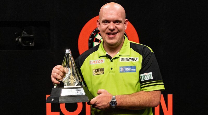 Premier League Darts: Michael van Gerwen defeats Gerwyn Price to win record-breaking seventh title