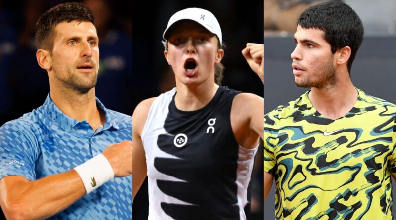 Novak Djokovic, Iga Swiatek and Carlos Alcaraz are set for this year's French Open which has been described as the widest open since Rafael Nadal's domination