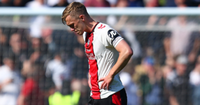 Southampton's James Ward-Prowse is dejected