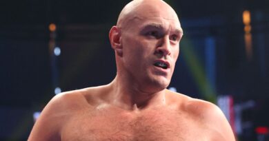 LONDON, ENGLAND - DECEMBER 03: Tyson Fury inside the ring before his WBC heavyweight championship fight with Derek Chisora, at Tottenham Hotspur Stadium on December 03, 2022 in London, England. (Photo by Mikey Williams/Top Rank Inc via Getty Images)