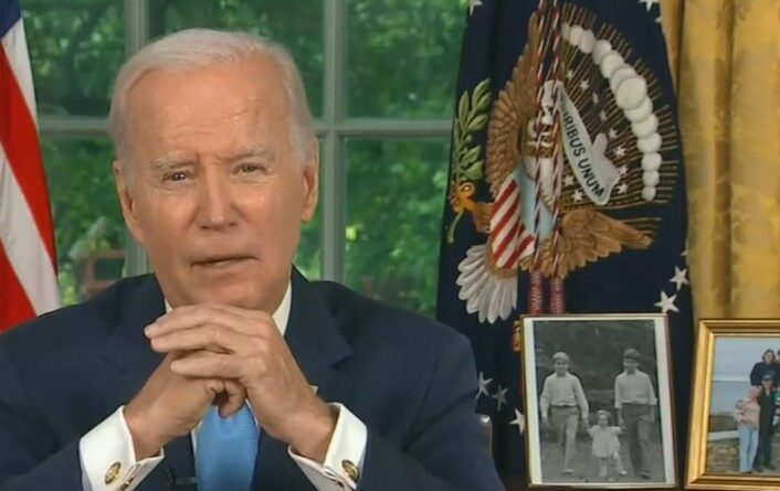 President Biden addresses the nation from the Oval Office