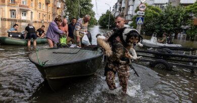 Ukraine flood victims ferried to safety; shelling intensifies after dark