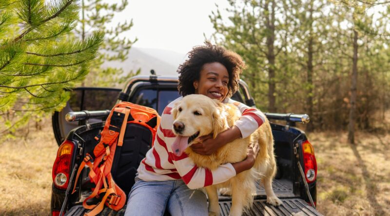 Young woman on a road trip with her best friend