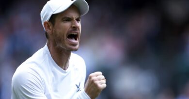 Great Britain's Andy Murray celebrates. It seems implausible that fans still have high hopes for Andy Murray given the fact he is 36 and playing with a metal hip, but the two-time champion will arrive at SW19 in the best shape since that career-derailing injury in 2017. Issue date: Monday June 26, 2023.