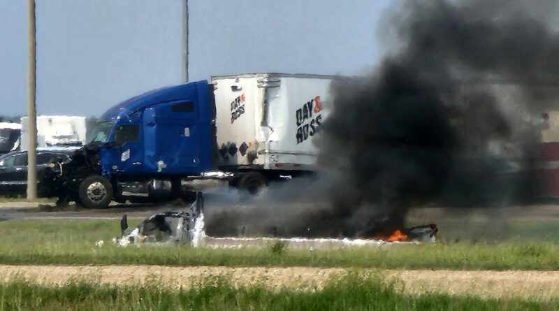 15 dead after bus with senior citizens collides with semitrailer in Canada