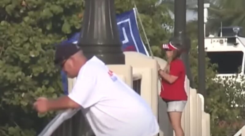 Few Trump supporters protest