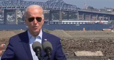 President Biden speaks about climate change at an event in Massachusetts