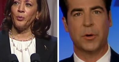 Vice President Kamala Harris and Fox News's Jesse Watters.