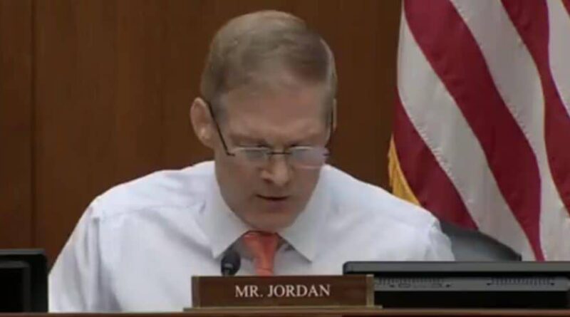 Jim Jordan questions Roger Goodell at a House hearing on Washington Commanders workplace culture