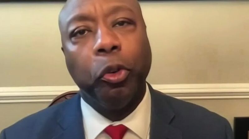 Tim Scott blames Joe Biden for cocaine found at the White House.