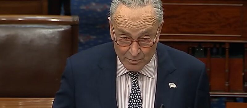 Chuck Schumer addresses Mike Johnson and the House Republican aid to Israel bill.