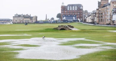 Alfred Dunhill Links Championship third round postponed following storm in Scotland