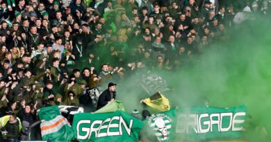 The Green Brigade supporters group of Celtic