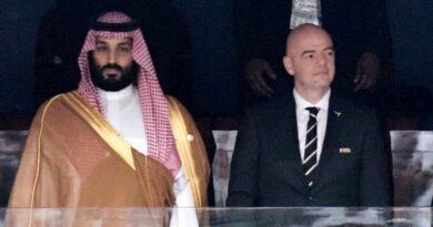 Saudi Arabia Crown Prince Mohammed bin Salman, left, FIFA President Gianni Infantino at the 2018 World Cup