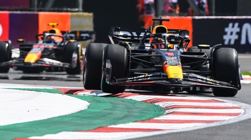 Mexico City GP: Max Verstappen just ahead of Williams' Alex Albon in Practice One while rookie drivers hit the track