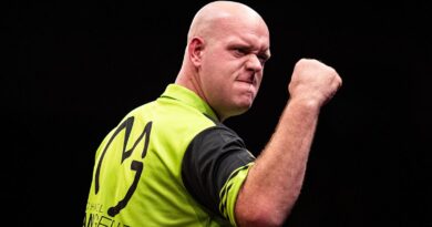 PDC European Championship Darts: Michael van Gerwen survives scare as Ricardo Pietreczko strikes again