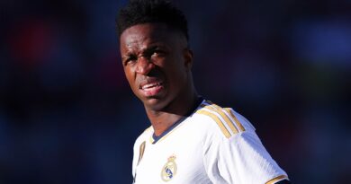 Vinicius Jr was substituted in injury time of Real Madrid's 2-1 victory over Barcelona on Saturday