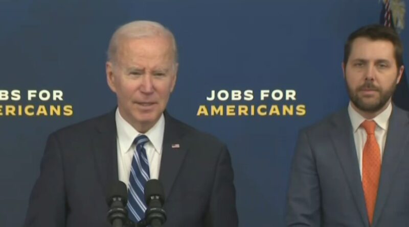 Joe Biden talks about the record setting January jobs numbers.