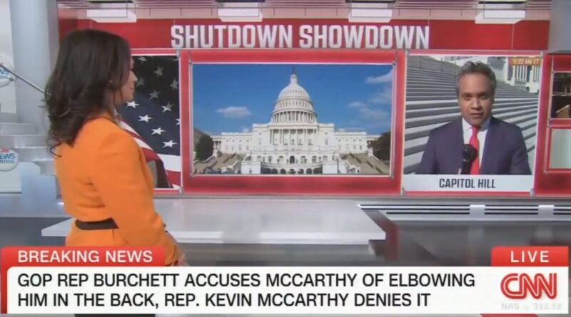 Kevin McCarthy (R-CA) denied shoving Rep. Burchett (R-TN) but a NPR reporter witnessed it