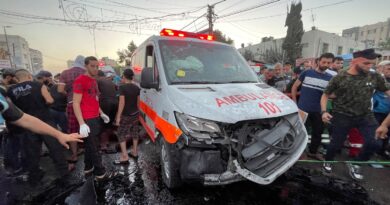 Israel launches deadly strike on ambulance outside hospital in Gaza