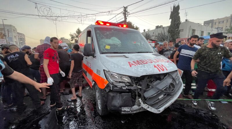 Israel launches deadly strike on ambulance outside hospital in Gaza