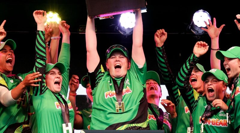 Southern Brave celebrate beating Northern Superchargers in the women's Hundred final at Lord's