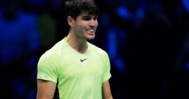 ATP Finals: Carlos Alcaraz eases to win as ranting Andrey Rublev self-destructs while Daniil Medvedev reaches final four