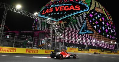 Las Vegas GP: Charles Leclerc ahead for fast Ferrari in Practice Two after drain delays on difficult first day