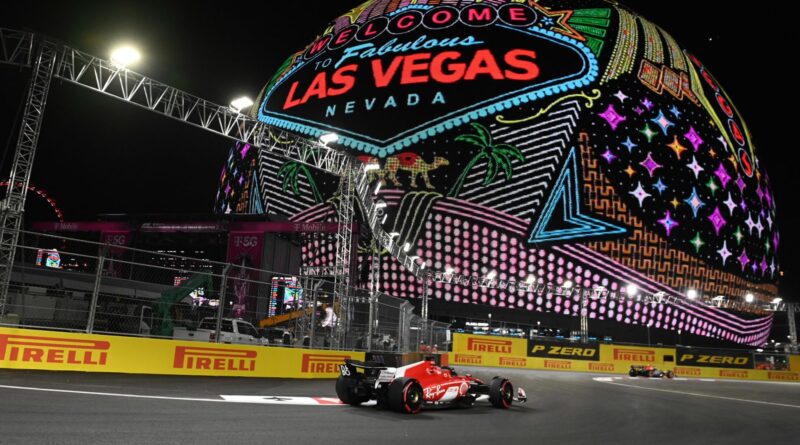 Las Vegas GP: Charles Leclerc ahead for fast Ferrari in Practice Two after drain delays on difficult first day