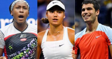 Coco Gauff, Emma Raducanu and Carlos Alcaraz at the US Open