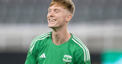 Morgan Brown during a Aris Limassol training session