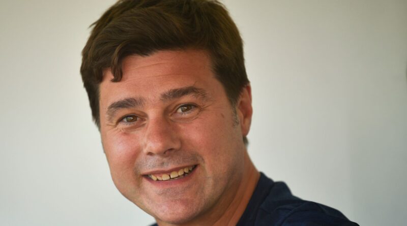 Mauricio Pochettino former Tottenham Hostspur head coach looks on during a match between Gimnasia y Esgrima La Plata and Central Cordoba as part of Superliga 2019/20 at Juan Carmelo Zeillo Stadium on December 8, 2019 in La Plata, Argentina