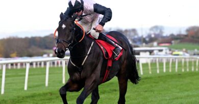 Gerri Colombe and Jack Kennedy win the Grade 1 Ladbrokes Champion Chase