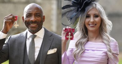 Fallon Sherrock: Pioneering darts star receives her MBE at Windsor Castle along with Eni Aluko and Johnny Nelson