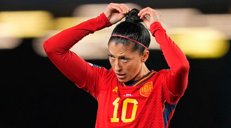 Spain's Jenni Hermoso looks on during a Group C match at the Women's World Cup last month