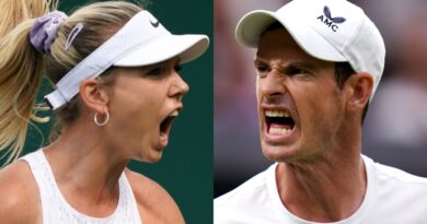 Katie Boulter and Andy Murray at Wimbledon