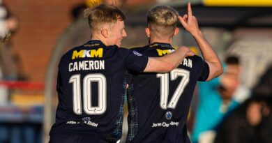 Dundee's McCowan celebrates scoring the winner