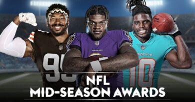 NFL mid-season awards 2023: Lamar Jackson leading MVP race as Tyreek Hill chases record numbers