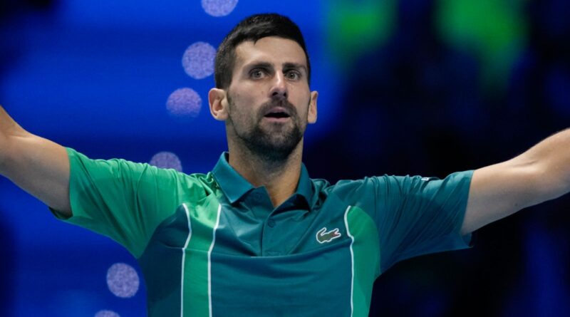 ATP Finals: Novak Djokovic beats Carlos Alcaraz in straight sets to set up final against unbeaten Jannik Sinner in Turin