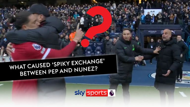 Pep and Nunez in 'spiky exchange'