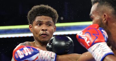 Shakur Stevenson becomes three-weight world champion as Emanuel Navarrete battles to majority-decision draw