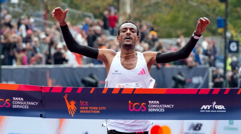 New York City Marathon: Tamirat Tola sets men’s record as Hellen Obiri takes women’s title