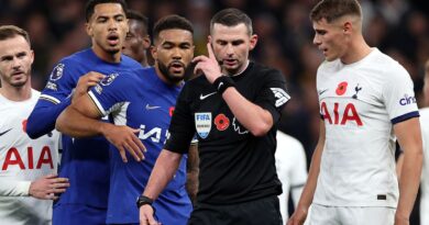 Tottenham boss Ange Postecoglou 'says we have to accept the referee's decision' after home loss to Chelsea